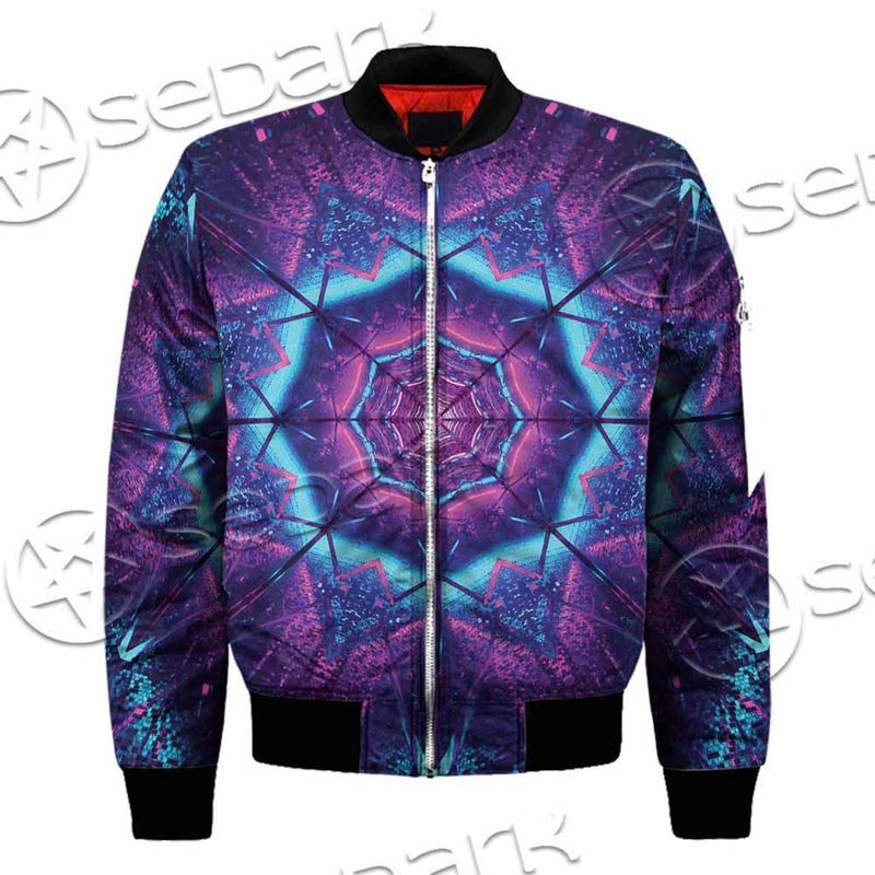 Cosmic Of Purple And Black Laser Lights SED-0995 Jacket