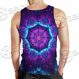 Cosmic Of Purple And Black Laser Lights SED-0995 Men Tank-tops