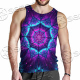 Cosmic Of Purple And Black Laser Lights SED-0995 Men Tank-tops