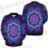 Cosmic Of Purple And Black Laser Lights SED-0995 Button Jacket