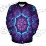 Cosmic Of Purple And Black Laser Lights SED-0995 Button Jacket