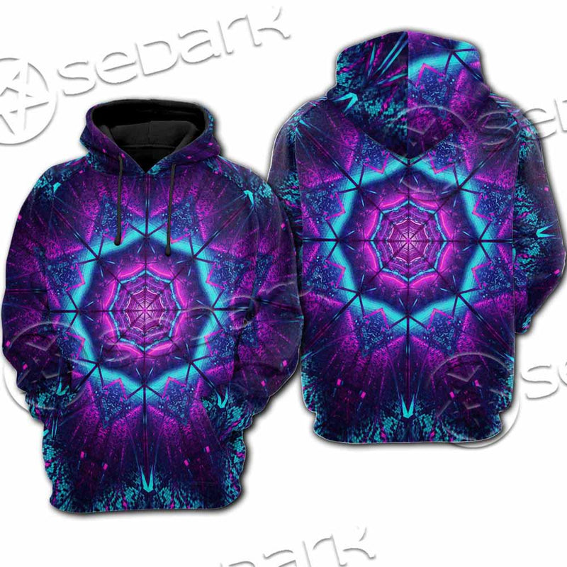 Cosmic Of Purple And Black Laser Lights SED-0995 Hoodie & Zip Hoodie Raglan