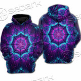 Cosmic Of Purple And Black Laser Lights SED-0995 Hoodie & Zip Hoodie Raglan