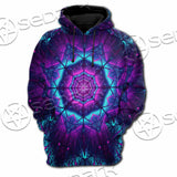 Cosmic Of Purple And Black Laser Lights SED-0995 Hoodie & Zip Hoodie Raglan