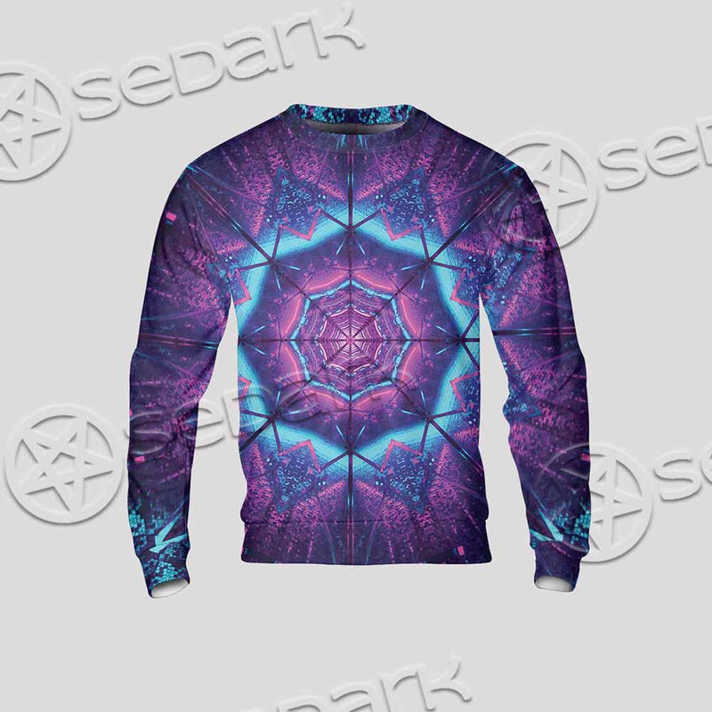 Cosmic Of Purple And Black Laser Lights SED-0995 Unisex Sweatshirt