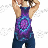 Cosmic Of Purple And Black Laser Lights SED-0995 Women Tank Top