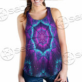 Cosmic Of Purple And Black Laser Lights SED-0995 Women Tank Top