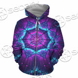 Cosmic Of Purple And Black Laser Lights SED-0995 Hoodie & Zip Hoodie