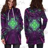 Futuristic Science-Fiction Abstract SED-0996 Hoodie Dress