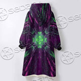 Futuristic Science-Fiction Abstract SED-0996 Oversized Sherpa Blanket Hoodie