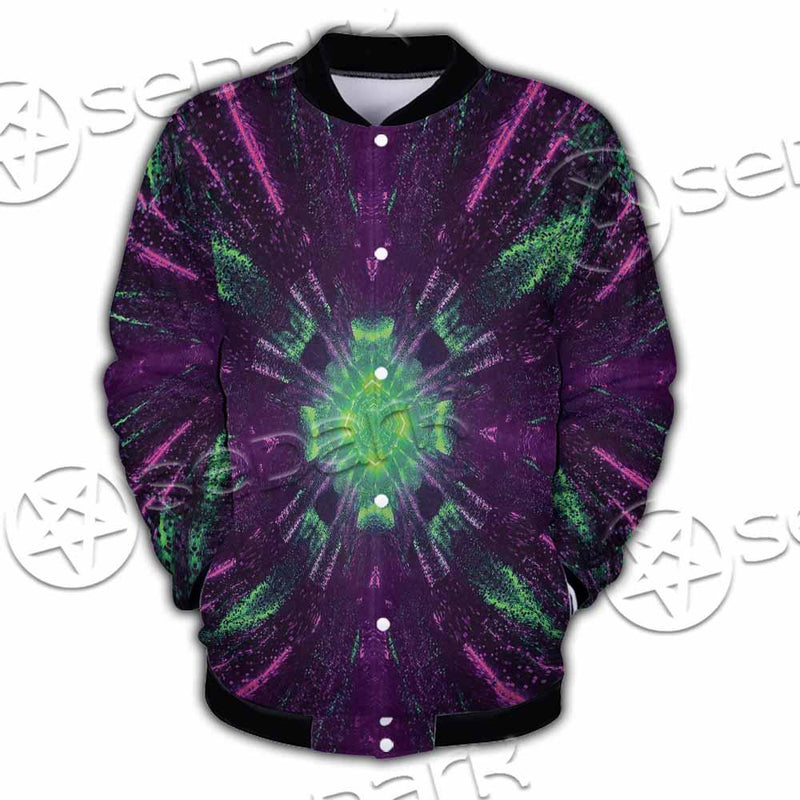 Futuristic Science-Fiction Abstract SED-0996 Button Jacket