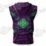 Futuristic Science-Fiction Abstract SED-0996 Zip Sleeveless Hoodie