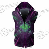 Futuristic Science-Fiction Abstract SED-0996 Zip Sleeveless Hoodie