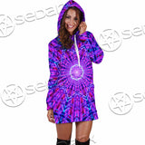 Psychedelic Glowing Abstract Neon Light SED-0997 Hoodie Dress