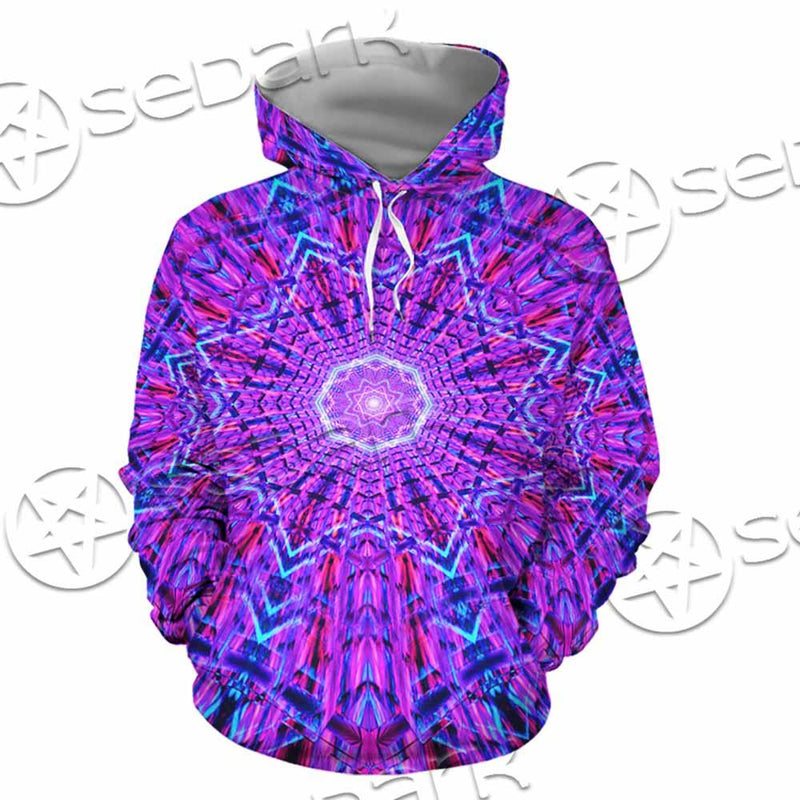 Psychedelic Glowing Abstract Neon Light SED-0997 Hoodie & Zip Hoodie
