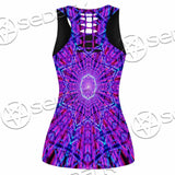 Psychedelic Glowing Abstract Neon Light SED-0997 Women Tank Top