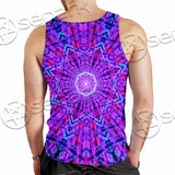 Psychedelic Glowing Abstract Neon Light SED-0997 Men Tank-tops