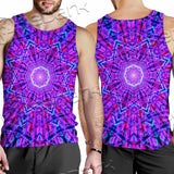 Psychedelic Glowing Abstract Neon Light SED-0997 Men Tank-tops