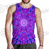 Psychedelic Glowing Abstract Neon Light SED-0997 Men Tank-tops