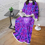 Psychedelic Glowing Abstract Neon Light SED-0997 Sleeved Blanket
