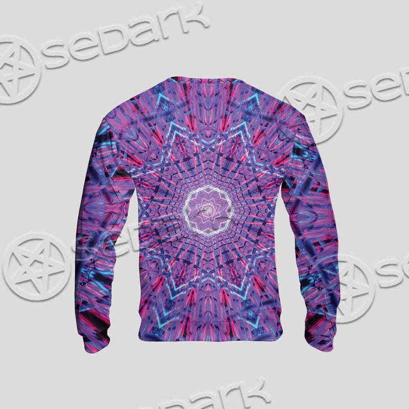 Psychedelic Glowing Abstract Neon Light SED-0997 Unisex Sweatshirt