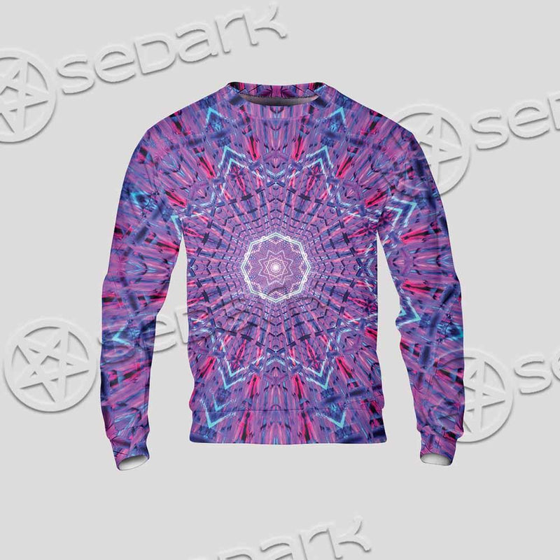 Psychedelic Glowing Abstract Neon Light SED-0997 Unisex Sweatshirt