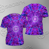 Psychedelic Glowing Abstract Neon Light SED-0997 Unisex T-shirt