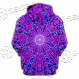 Psychedelic Glowing Abstract Neon Light SED-0997 Hoodie & Zip Hoodie Raglan