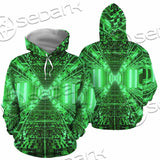 Abstract Psychedelic Corridor Pattern SED-0998 Hoodie & Zip Hoodie