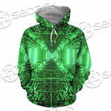 Abstract Psychedelic Corridor Pattern SED-0998 Hoodie & Zip Hoodie