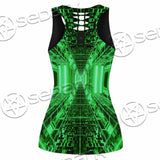 Abstract Psychedelic Corridor Pattern SED-0998 Women Tank Top