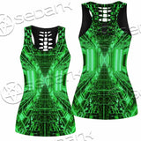 Abstract Psychedelic Corridor Pattern SED-0998 Women Tank Top