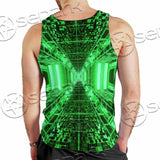 Abstract Psychedelic Corridor Pattern SED-0998 Men Tank-tops