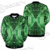 Abstract Psychedelic Corridor Pattern SED-0998 Button Jacket