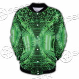 Abstract Psychedelic Corridor Pattern SED-0998 Button Jacket