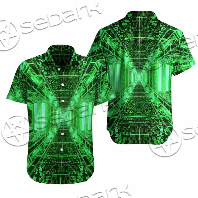 Abstract Psychedelic Corridor Pattern SED-0998 Shirt Allover