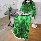 Abstract Psychedelic Corridor Pattern SED-0998 Sleeved Blanket