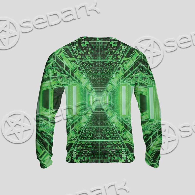 Abstract Psychedelic Corridor Pattern SED-0998 Unisex Sweatshirt