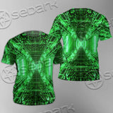 Abstract Psychedelic Corridor Pattern SED-0998 Unisex T-shirt