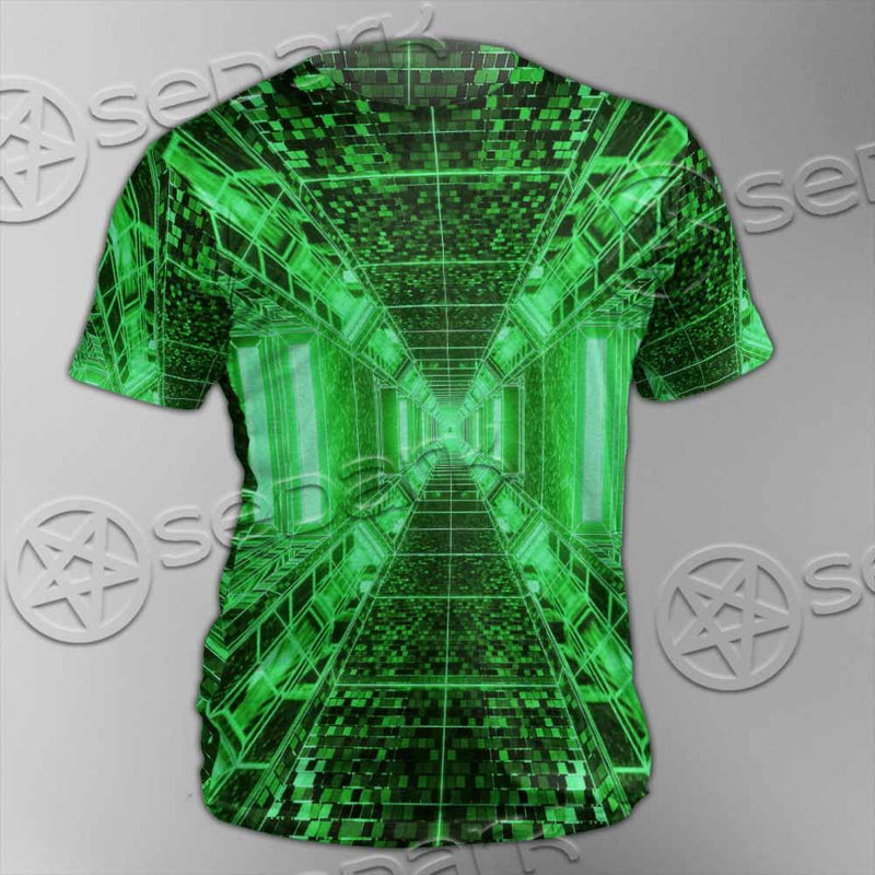 Abstract Psychedelic Corridor Pattern SED-0998 Unisex T-shirt