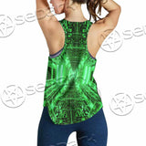 Abstract Psychedelic Corridor Pattern SED-0998 Women Tank Top