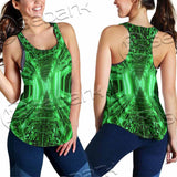 Abstract Psychedelic Corridor Pattern SED-0998 Women Tank Top