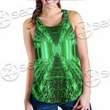 Abstract Psychedelic Corridor Pattern SED-0998 Women Tank Top