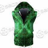 Abstract Psychedelic Corridor Pattern SED-0998 Zip Sleeveless Hoodie
