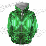 Abstract Psychedelic Corridor Pattern SED-0998 Hoodie & Zip Hoodie