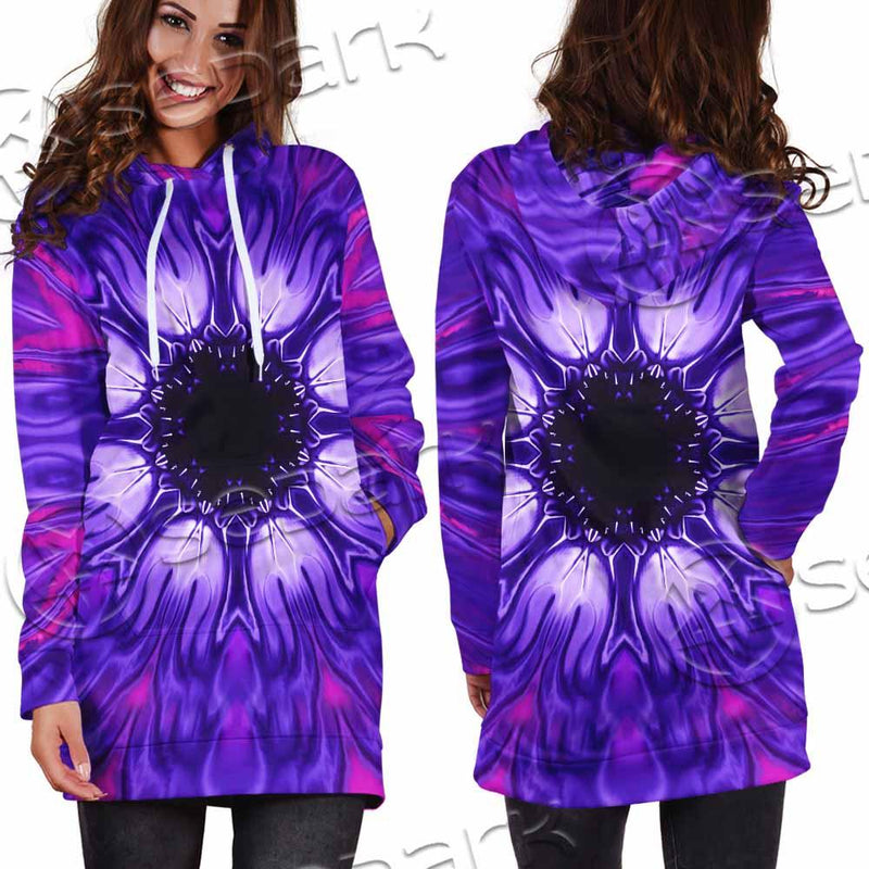 Cosmic With Purple Laser Lights SED-0999 Hoodie Dress