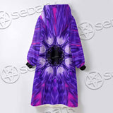 Cosmic With Purple Laser Lights SED-0999 Oversized Sherpa Blanket Hoodie