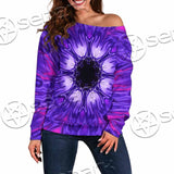 Cosmic With Purple Laser Lights SED-0999 Off Shoulder Sweaters