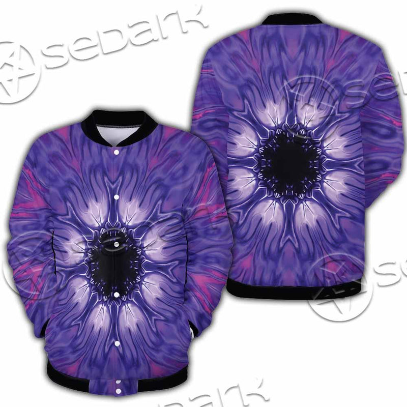 Cosmic With Purple Laser Lights SED-0999 Button Jacket