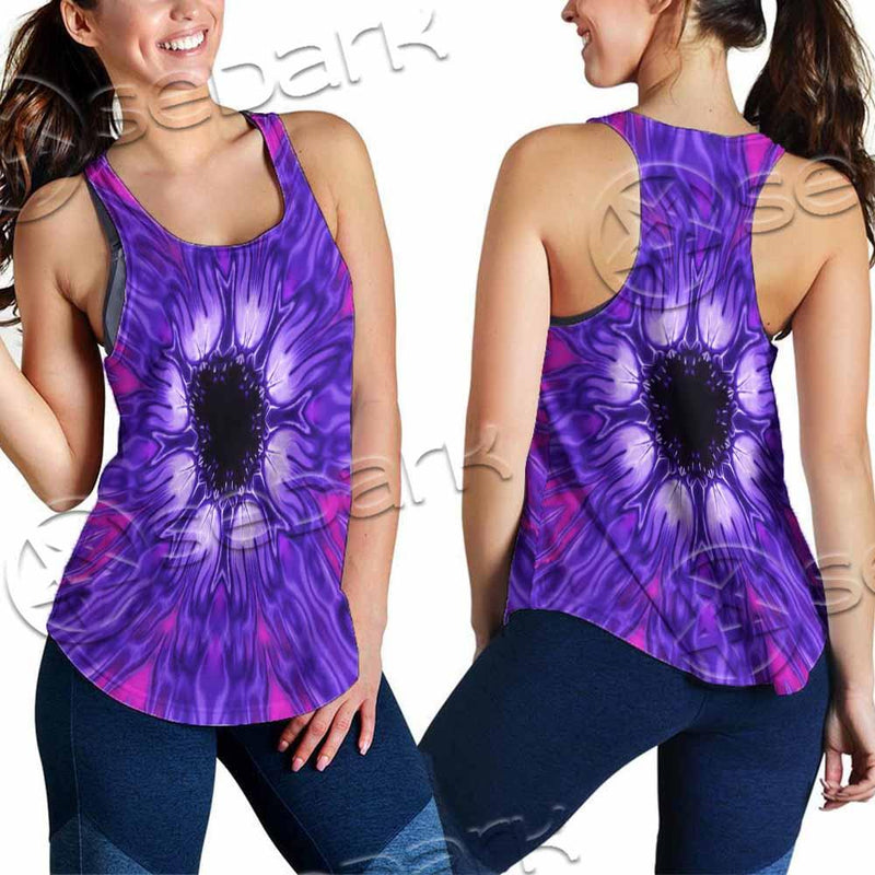 Cosmic With Purple Laser Lights SED-0999 Women Tank Top